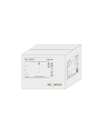 PUEBLA * COLGANTE LED 9W 3000K ORO SATINADO